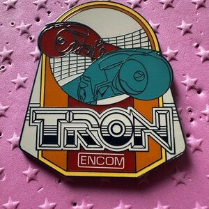 Disney Pin TRON Lightcycle Run Encom Blue Red Magic Kingdom Parks Arcade